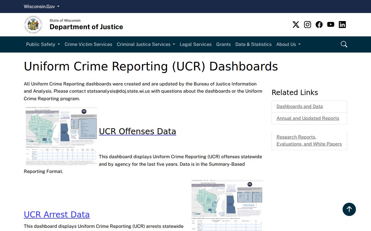 Kewaunee County criminal record and crime data dashboard